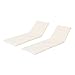 Great Deal Furniture 303999 Jessica Outdoor Cream Water Resistant Chaise Lounge Cushion (Set of 2)