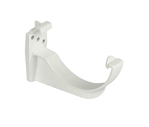 Floplast White Pack Of 3 X Rk1w 114Mm Half Round Fascia Brackets