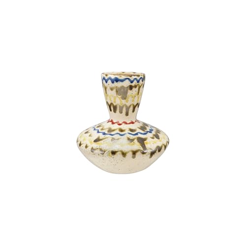 Creative Co-Op Hand-Painted Stoneware Vase in...
