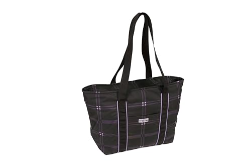 Chestnut Bay Travel Tote Bag (Black Plaid)