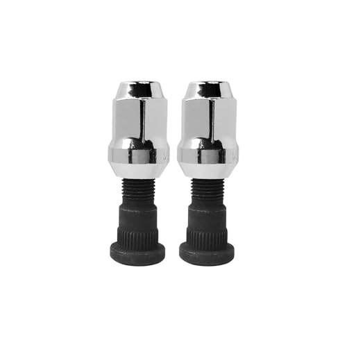 Image of 4PCS 1 /2-20 Front Wheel Chrome Wheel Lug Stud Nut Set Compatible with 2007-2018 Jeep Wrangler Liberty Wrangler JK & 2007-12 Dodge Nitro # 611-122 68003282AA 610-569