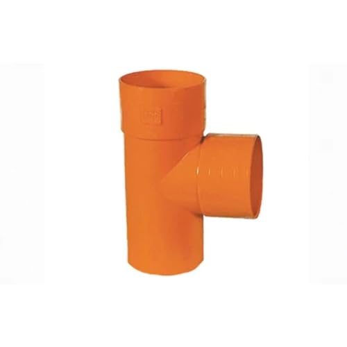 Without Brand / Generic Derivazioni 87° in PVC Rosso 140mm per Tubi di Scarico