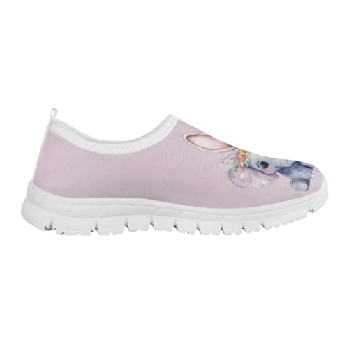 Girls Easter Shoes Funny Print Tennis Slip On Shoes 5