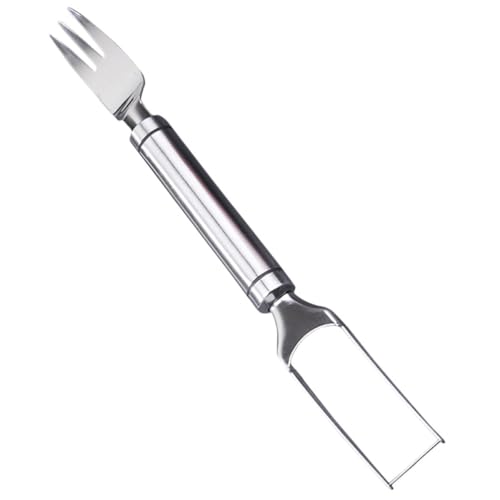 MOTHNUR Affettatrice per Anguria 2 in 1 in Acciaio Inox Taglia-Anguria Portatile Forchetta Integrata Utensile Leggero per Tagliare Melone e Frutta per Casa e Campeggio