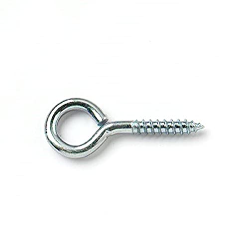 Merriway® BH00103 Screw Eyes, Zinc Plated Steel, 1-1/8