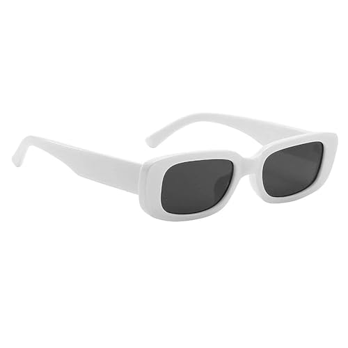 Image of Rectangle Sunglasses for Women Retro Driving Glasses 90's Vintage Fashion Narrow Square Frame UV400 Protection