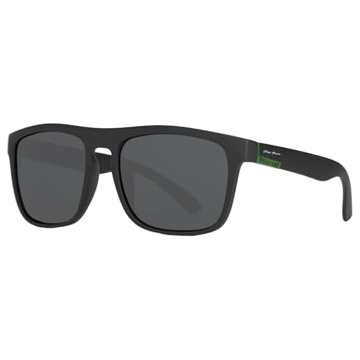 Óculos de Sol Masculino Polarizado Quadrado Preto Proteção UV400 Original Village Heaven 1034 C1