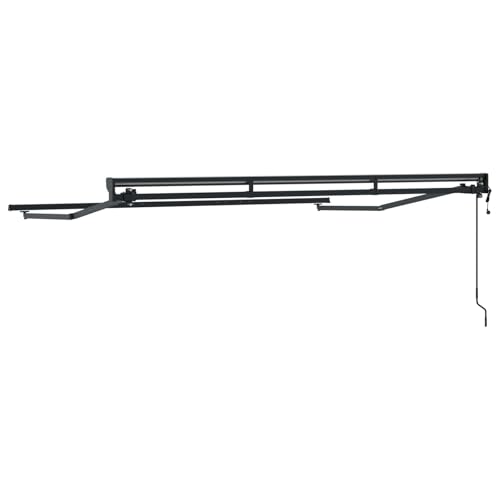 Cadre de store rétractable électrique anthracite 2,5x2m structure acier terrasse jardin - 6