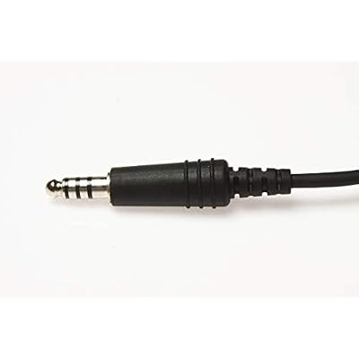 Wirenest GA Headset to Helicopter Adapter, Durable Molded Connectors, .206 and .25 Jacks to U-174 Plug