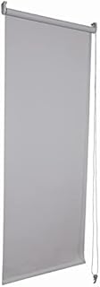 Funky Gadgets Roller Blinds Thermal Blackout Roller Blind, Easy Fit Child Safe Trimmable UV Protection Home Office Window Blinds, Grey Blind (120cm Wide X 165cm Drop)