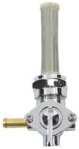 V-Twin 35-0498 - Chrome Petcock with Nut and 90° Left Outlet