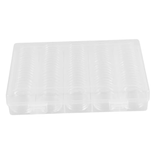 Set de cápsulas para monedas con caja organizadora transparente miniatura 1
