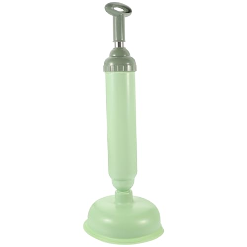 DOITOOL Ventouse de Débouchage Toilettes à Long Manche, Outil de Nettoyage WC en Caoutchouc Vert Nordique, Piston Puissant pour Canalisation, Accessoire Salle de Bain Pratique