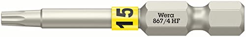 Wera - 05060507001 - Punta Con Función De Retención, 867 4 Torx Hf Puntas Con Sistema De Retención, Tx 15 X 50 Mm