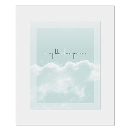Modern Wall Art Print Inspired By In My Life By The Beatles - Wedding Song Poster, Romantic First Paper Anniversary Gift #TOP2