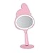 Impressions Vanity My Melody LED Handheld Makeup Mirror for Desk, Lighted Travel Makeup Mirror with Detachable Standing Base, Ultra Bright Adjustable Lighting and My Melody Figural Shaped Design