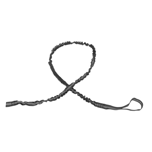 Cuerda de remolque para bicicleta elástica, correa de tracción negra para tándem