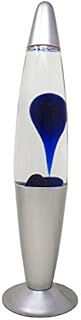 Lava Lamp Peace Motion Rocket Mood Light (Yellow Lava Purple Liquid)