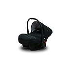 BabyLux Margaret Gold 4 in 1 Reisesystem Retro| Fuß + Schweißer + Auto Sessel mit Zubehör + ISOFIX, Regenschutz 14" Pompes | Schwarz Punkte
