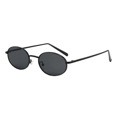 Lunettes de soleil ovales rétro à petite monture vintage pour hommes et femmes
