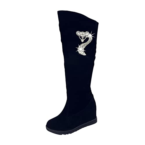 Bottes imperméables et chaudes femmes à haute élasticité pour l'hiver