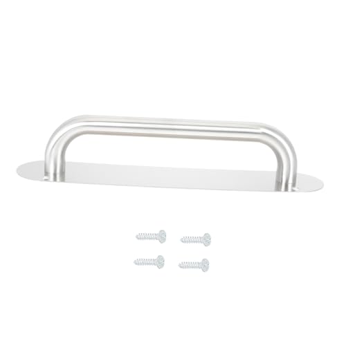 Lurrose 1pc Stainless Steel Door Handle Access Door Push Handle Plate for Home/Office/Hotel