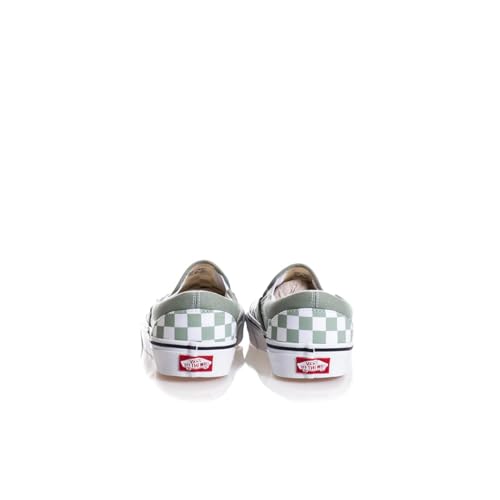 Vans Vans Classic Slip-On Unisex Shoes Size 11, Color: Color Theory Checkerboard-Green
