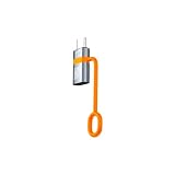 日本の中小企業 MSL FORCE lighting to USB-C 変換アダプタ データ転送 PD充電 急速充電 60W 480Mbps スマートチップ内蔵 変換コネクタ ライトニング アダプタ スマートフォン タブレット パソコン ストラップ付 アンドロイド 持ち運び (1個(オレンジ), Lighting(メス) to USB-C(オス))