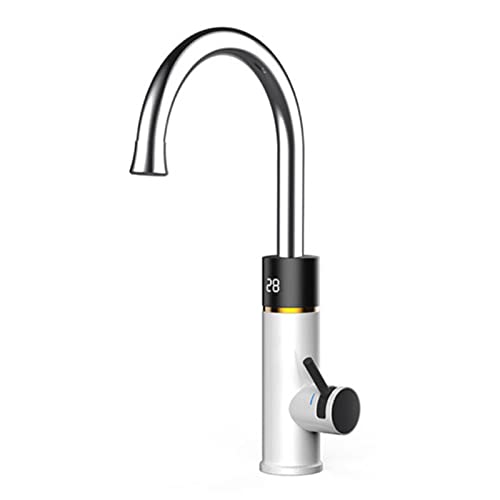 Robinet de chauffe-eau instantané de cuisine 2 en 1 avec LED