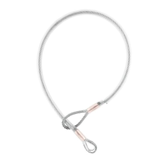 Punto de anclaje portátil de cable de acero tipo corbata