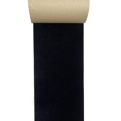 Adhesive Black Velvet Felt Fabric Liner Felt Drawer Liner Wallpaper for Jewelry Box Cabinets Shelf Walls Arts & Crafts Felt Fabric Sheet 4.7 x 98