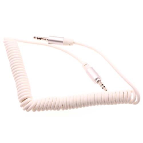 Cable auxiliar enrollado 3.5mm compatible con Nokia y auto miniatura 1