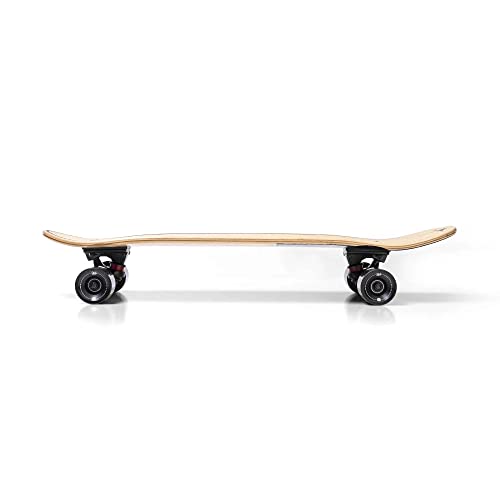 Magneto Longboards Mini Cruiser | 27.5” x 7.5” | for Cruising, Carving, Tricks, Pumptrack + Caliber Trucks + Blood Orange Wheels + ABEC 9 Bearings (Premium/Heart Beat) - Thumbnail 3