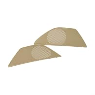 Speaker Cover Plate: 2Pcs Front Door Loudspeaker Grille Compatible with For 5 Series F10 F11 F18 2010-2016 Includes Left and Right Side Grilles in Beige ABS Material for Seamless Fit Fitment Specifics: Matches OEM Numbers 51417225969 and 51417225980 ...