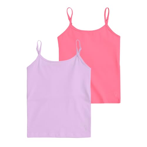 Image of YouGotPlanB Cotton Padded Camisole | Pack of 2 | Ages 8-16 Years | Built-in Light Padding | Full Coverage | Ideal for School
