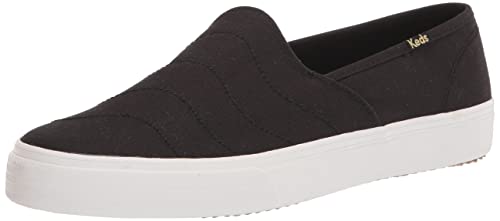 Keds Women's Double Decker Wave Sneaker, Black, 6 Medium