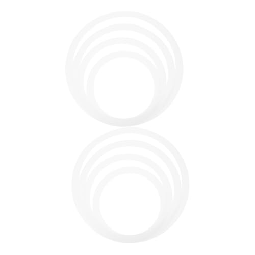 VICASKY 2 Pack Pc Film Material Drum Mute Circle Snare Drum Damper Ring for Practice