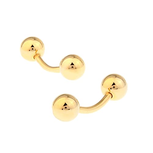 Set de Mancuernillas y Botones Daesar para Hombre Dorado miniatura 1