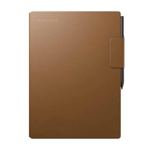 reMarkable Paper Pro Premium Leather Book Folio for Your 11.8'' Paper Tablet Brown Leather