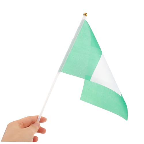 Drapeaux à main nigérians aux finitions soignées pour cérémonies et réceptions - 4