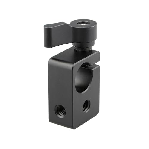 Fucciolo A Bordo Singola Da 15 Mm Con Filettato A Vite Da Pollici-20 Per I Binari DSLR Della Fotocamera Accessori Per Telecamera Morsetto