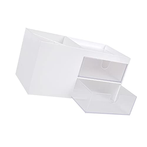 MUSISALY シーシー北欧風多機能収納ラック 省スペース引き出し付きデスクオーガナイザー 文具や化粧品整理に コンパクト設計で耐久性のある収納ボックス