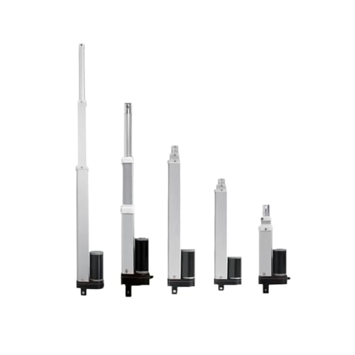 High Thrust Three-Stage Linear Actuator 24V DC Telescopic Push Rod for Industrial Precision reciprocating Motion(13mm Per Second1000N,Total Stroke 900mm)