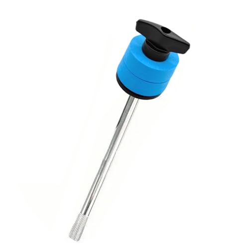 Beatello Cymbal Stacker Extended Cymbal Stand for Stacking Two Cymbals, 8mm Standard Thread Fits All Brands, with Protective Rubber Pad, Stable & Durable for Drum Set (Blue, L)