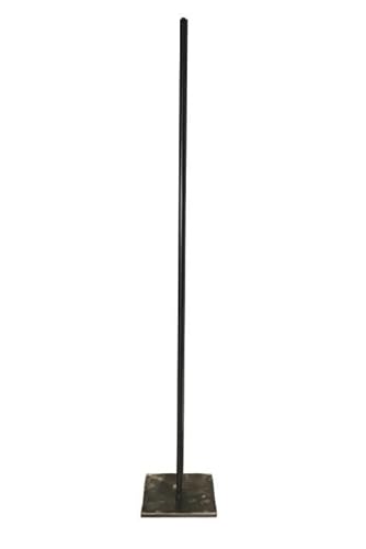 LBMS Piédestal pour Sculpture, Acier Brut, Platine 12x12 cm, Hauteur 30 cm