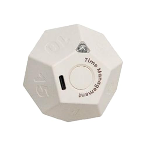 Pomoddoro Cube de productivité rechargeable par USB avec indicateur LED | Outil de gestion Pomoddoro - Fonction vibration - Œuf de bureau pour bureau, salle...