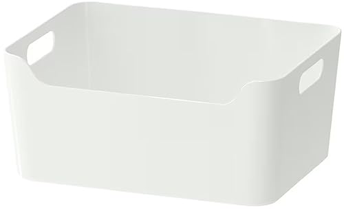 Ikea Variera Convenient Kitchen Open Storage Box, High Gloss White (1, 13 1/4 X 9 1/2 X 5 3/4 Inches) #TOP8