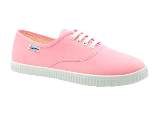 javer - Englische Damenschuhe, Rosa, 40 EU