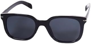 نظارة شمس للجنسين بإطار مستطيل، أسود، موديل SG554