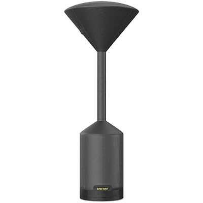 EAST OAK Patio Heater Cover as Accessory for Outdoor Patio Heater, 300D Oxford Fabric, Zipper, Waterproof, Dustproof, Sunproof, 91.3" H x 34.6" Dome x 19.88" Base, Dark Gray